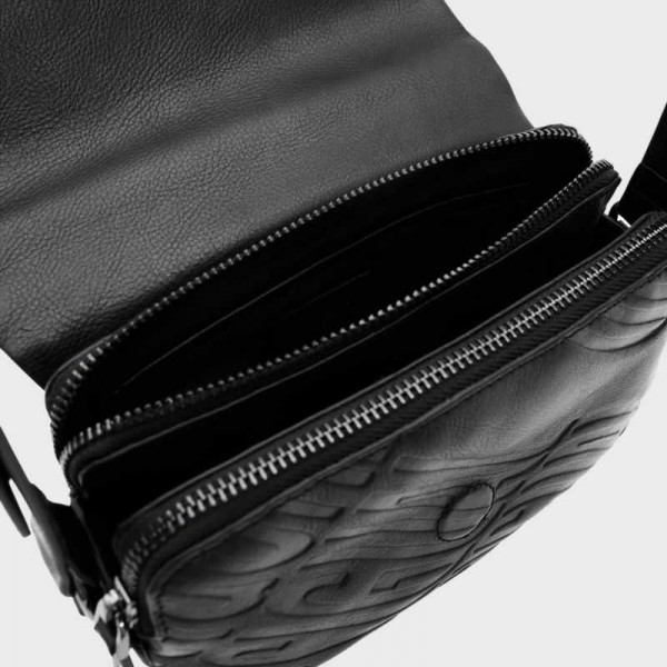 Desigual - Sac bandoulière en cuir...