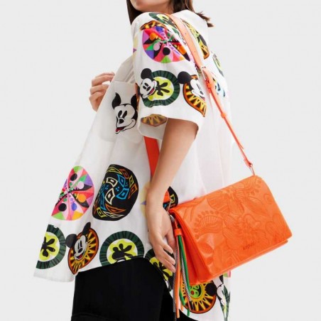 Sac bandoulière à fleurs brodées 23saxp95 de la marque Desigual