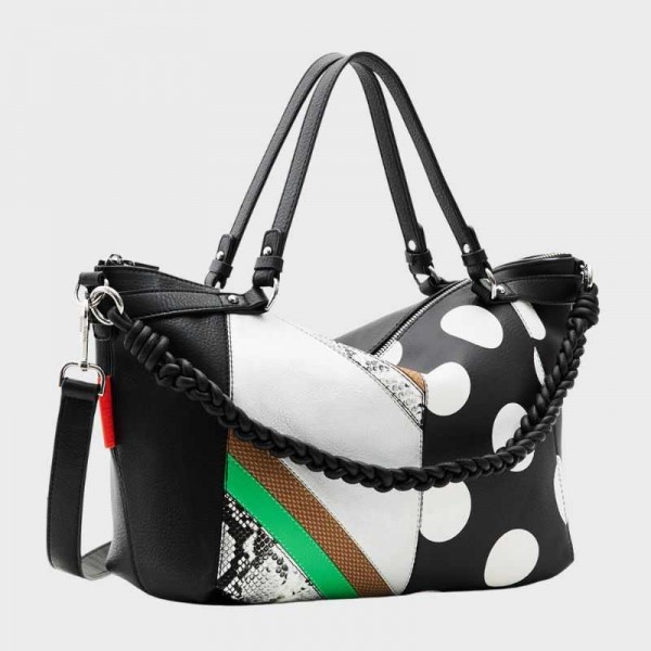 Desigual - Sac à main patchwork 23saxpa4 Desigual - Sac à main patchwork 23saxpa4