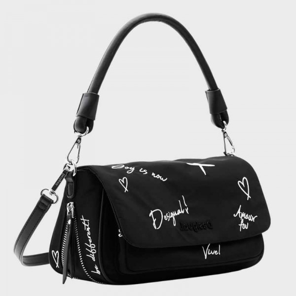 Desigual - Sac bandoulière noir...