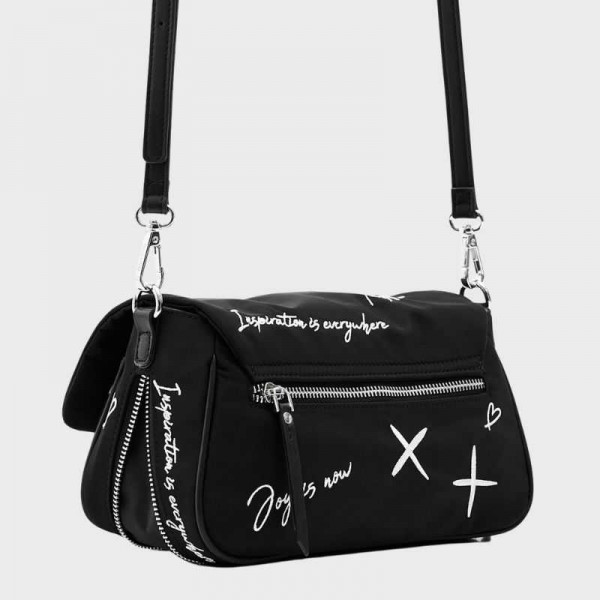 Desigual - Sac bandoulière noir...
