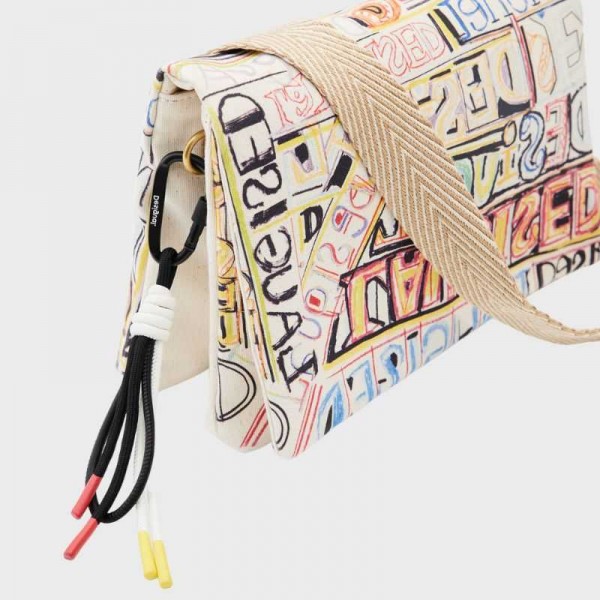 Desigual - Sac bandoulière lettering... Desigual - Sac bandoulière lettering...