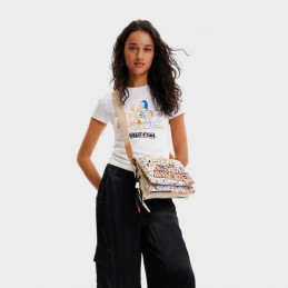 Sac bandoulière lettering 23saxa72 de la marque Desigual 2