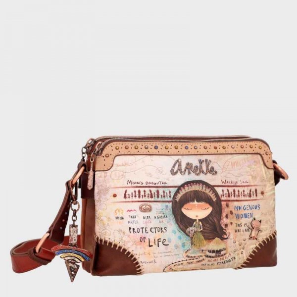 Sac bandoulière double compartiment Menire 36603-160 Anekke Sac bandoulière double compartiment Menire 36603-160 Anekke