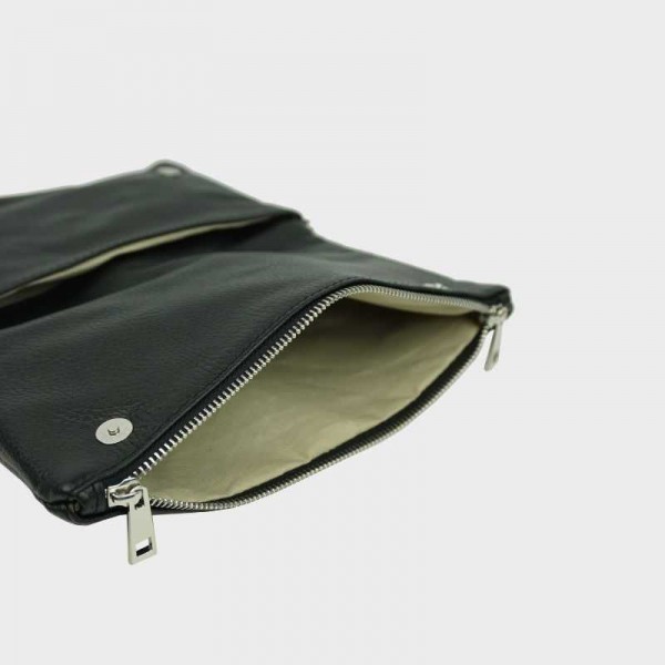 Anais - Pochette en cuir avec rabat...