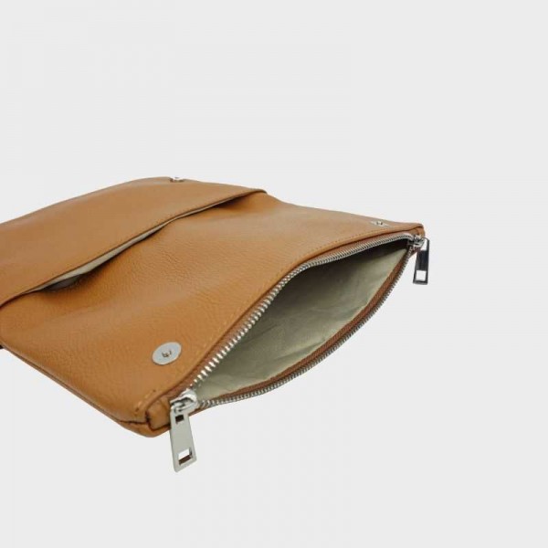 Anais - Pochette en cuir avec rabat...