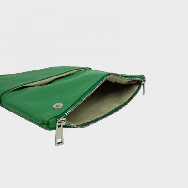 Anais - Pochette en cuir avec rabat...