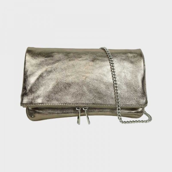 Anais - Pochette en cuir avec rabat...