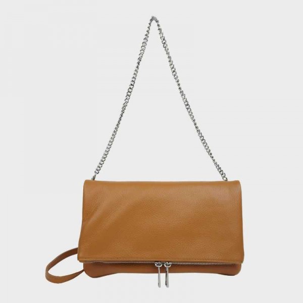 Anais - Pochette en cuir avec rabat...