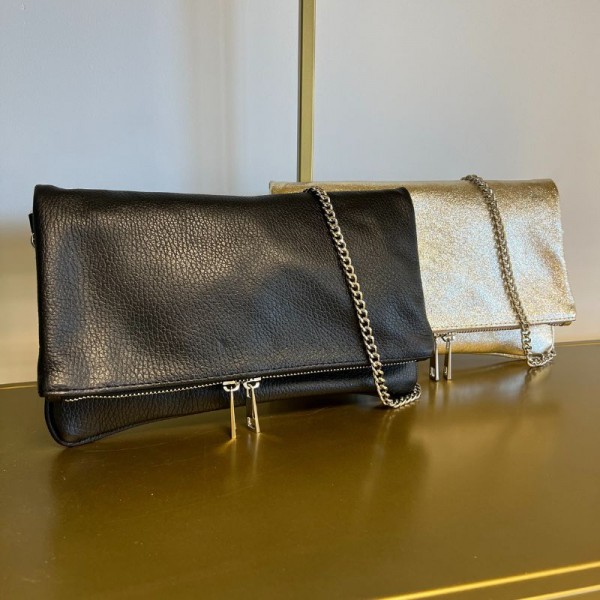 Anais - Pochette en cuir avec rabat...