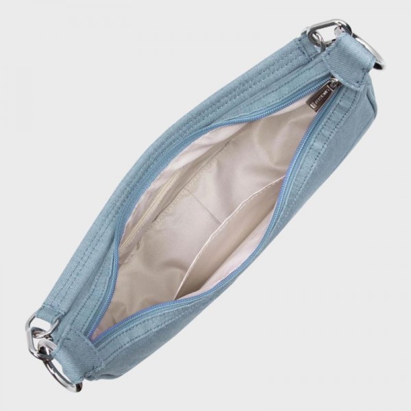 Lancaster - Sac hobo jeans matelassé...