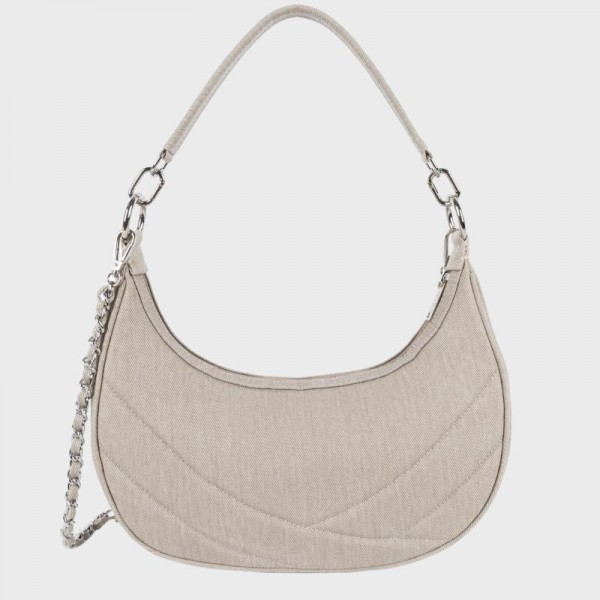 Lancaster - Sac hobo jeans matelassé...