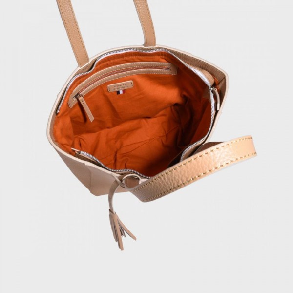 Loxwood - Cabas zippé en cuir grainé... Loxwood - Cabas zippé en cuir grainé...