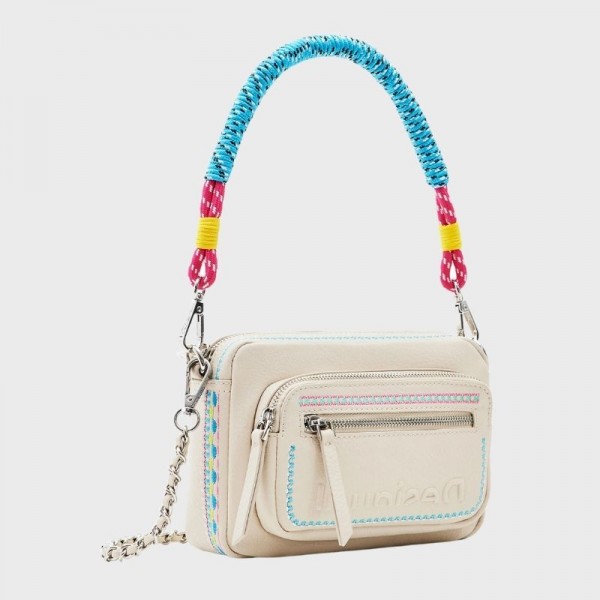 Desigual - Sac bandoulière broderies...
