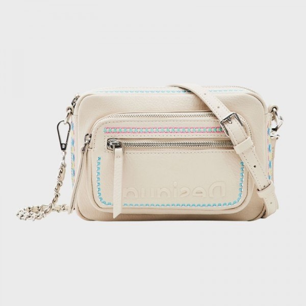 Desigual - Sac bandoulière broderies...