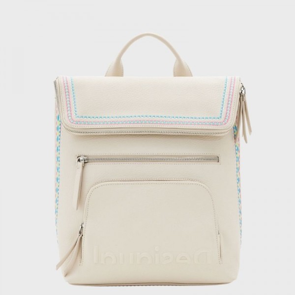 Sac à dos avec rabat et broderies 23sakp33 de la marque Desigual