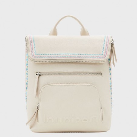 Sac à dos avec rabat et broderies 23sakp33 de la marque Desigual