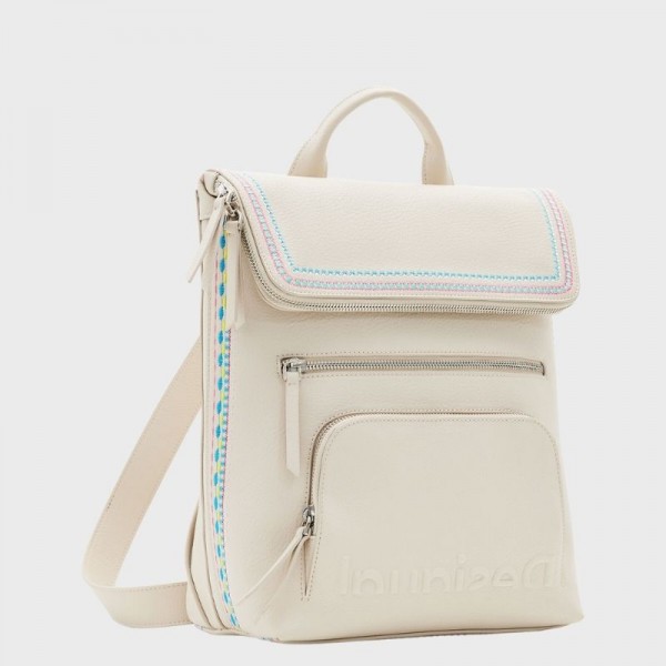 Sac à dos avec rabat et broderies 23sakp33 de la marque Desigual