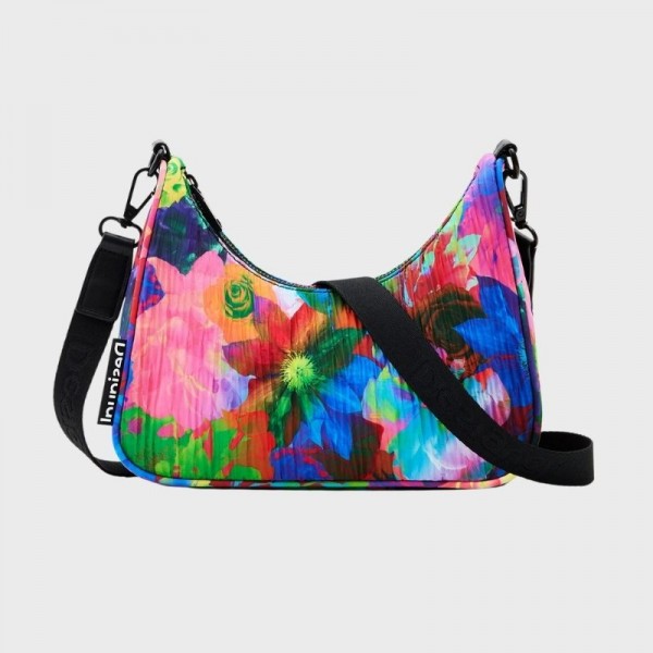 Desigual - Sac porté épaule à fleurs...