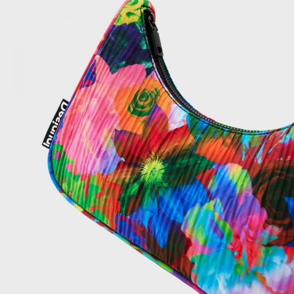 Desigual - Sac porté épaule à fleurs...
