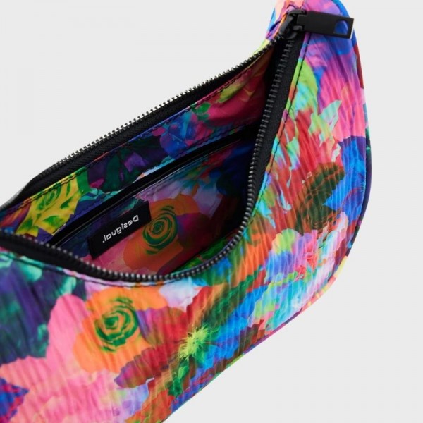 Desigual - Sac porté épaule à fleurs...