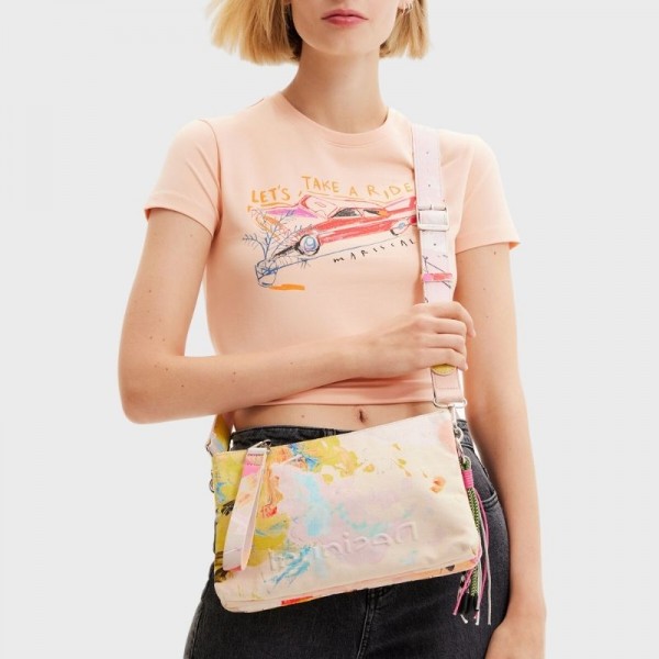 Desigual - Sac bandoulière peinture...