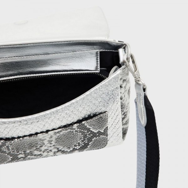 Desigual - Sac bandoulière métallisé...