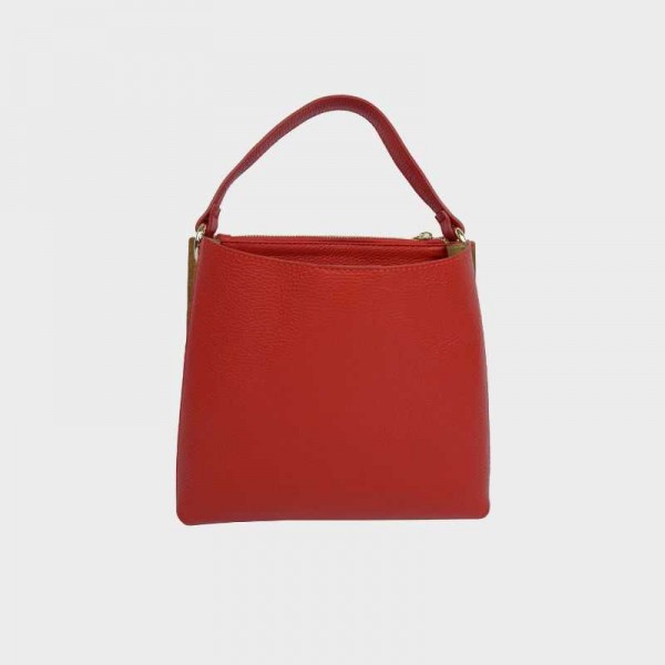 Anais - Sac à main bi-couleur en cuir...