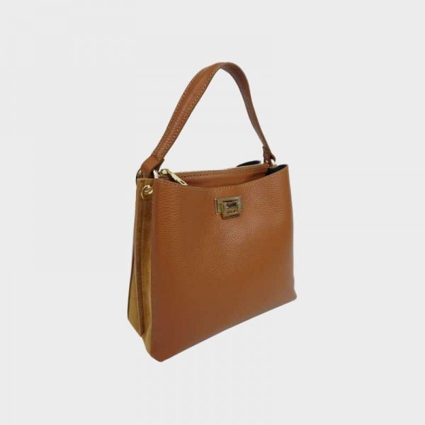 Anais - Sac à main bi-couleur en cuir... Anais - Sac à main bi-couleur en cuir...