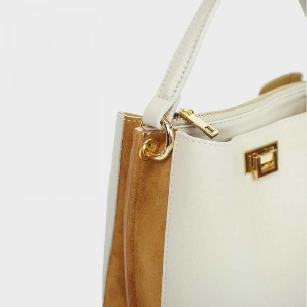 Anais - Sac à main bi-couleur en cuir... Anais - Sac à main bi-couleur en cuir...