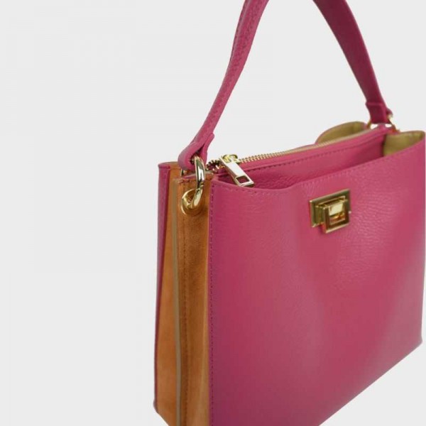 Anais - Sac à main bi-couleur en cuir... Anais - Sac à main bi-couleur en cuir...