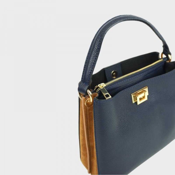 Anais - Sac à main bi-couleur en cuir... Anais - Sac à main bi-couleur en cuir...