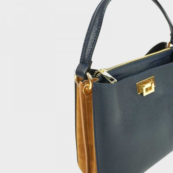 Anais - Sac à main bi-couleur en cuir... Anais - Sac à main bi-couleur en cuir...