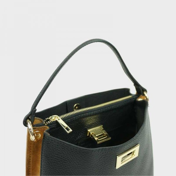 Anais - Sac à main bi-couleur en cuir... Anais - Sac à main bi-couleur en cuir...