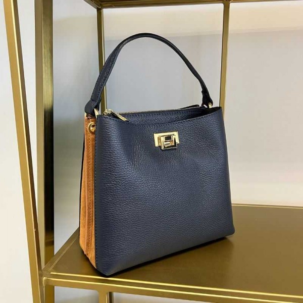 Anais - Sac à main bi-couleur en cuir... Anais - Sac à main bi-couleur en cuir...