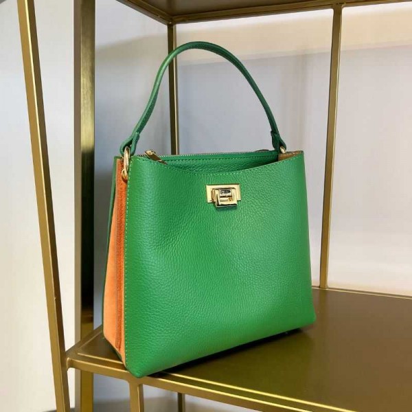 Anais - Sac à main bi-couleur en cuir... Anais - Sac à main bi-couleur en cuir...