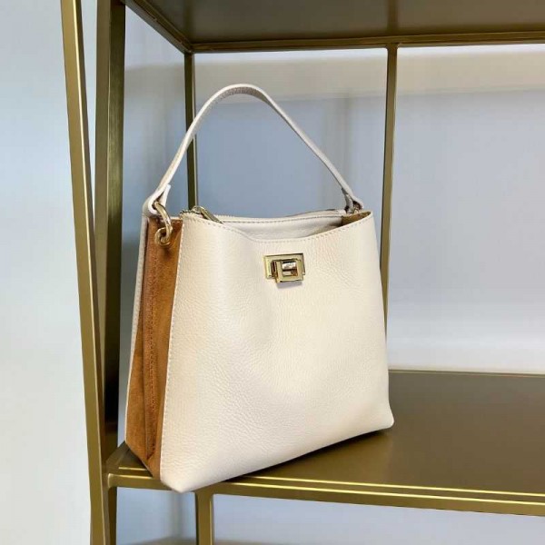 Anais - Sac à main bi-couleur en cuir... Anais - Sac à main bi-couleur en cuir...