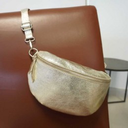 Anais - Sac banane en cuir...