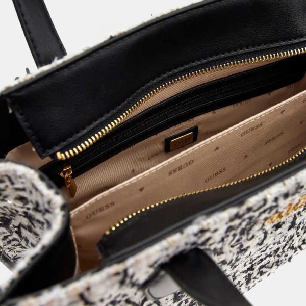 Guess - Sac à main en tweed Silvana Guess - Sac à main en tweed Silvana