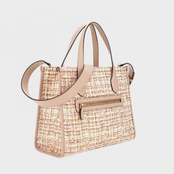 Guess - Sac à main en tweed Silvana