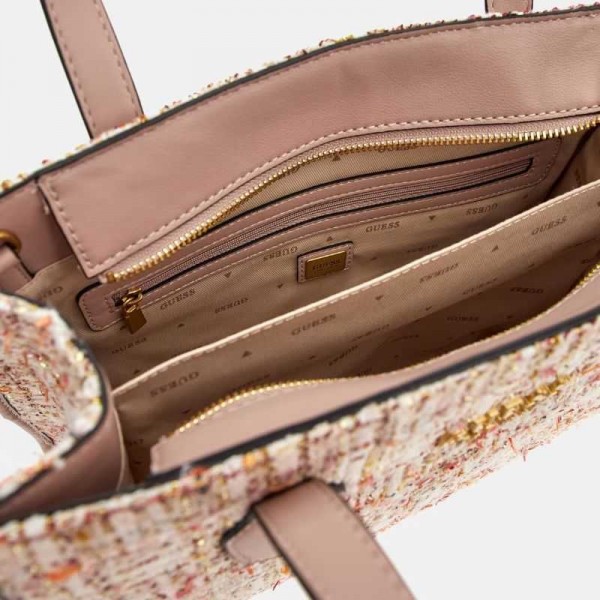 Guess - Sac à main en tweed Silvana