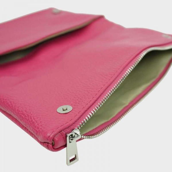 Anais - Pochette en cuir avec rabat...