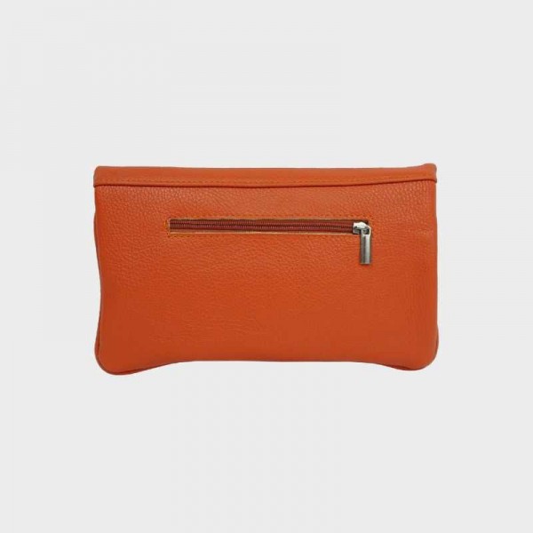 Anais - Pochette en cuir avec rabat...