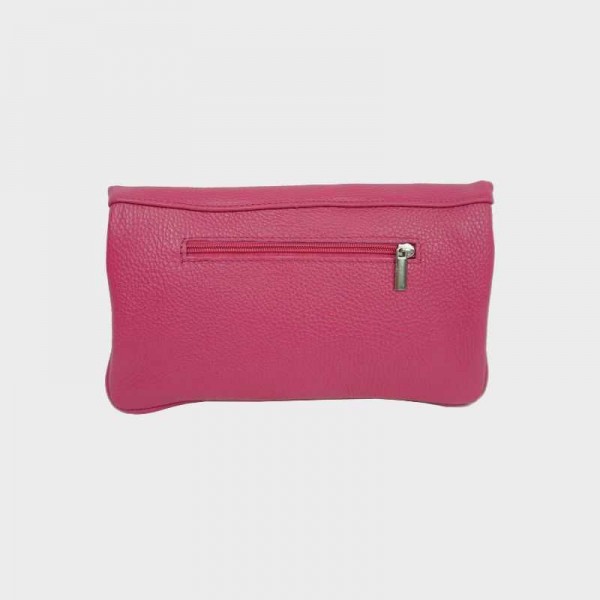 Anais - Pochette en cuir avec rabat...