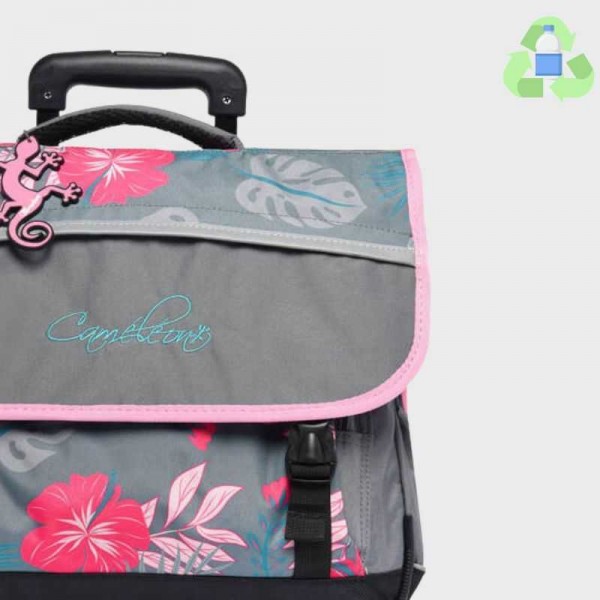 Caméléon - Cartable à roulettes 38cm...