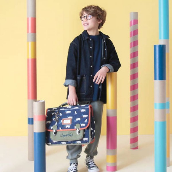 Caméléon - Cartable Retro 35cm Caméléon - Cartable Retro 35cm