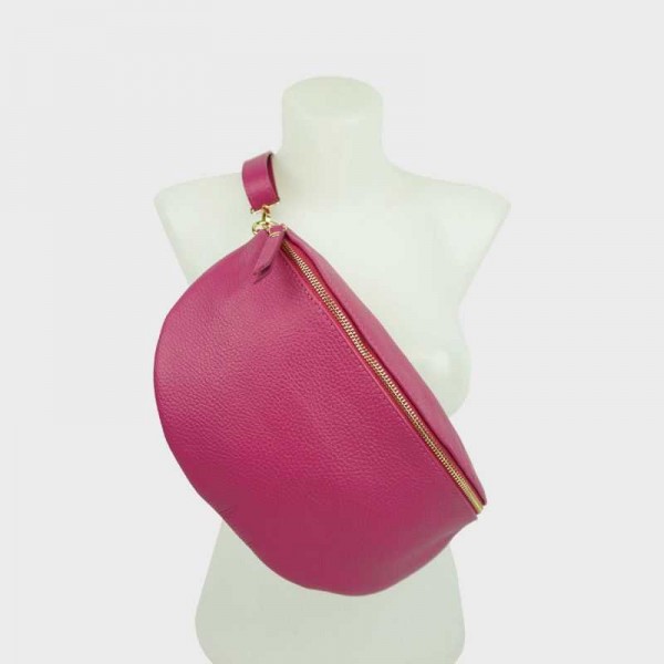 Anais - Grand sac banane en cuir