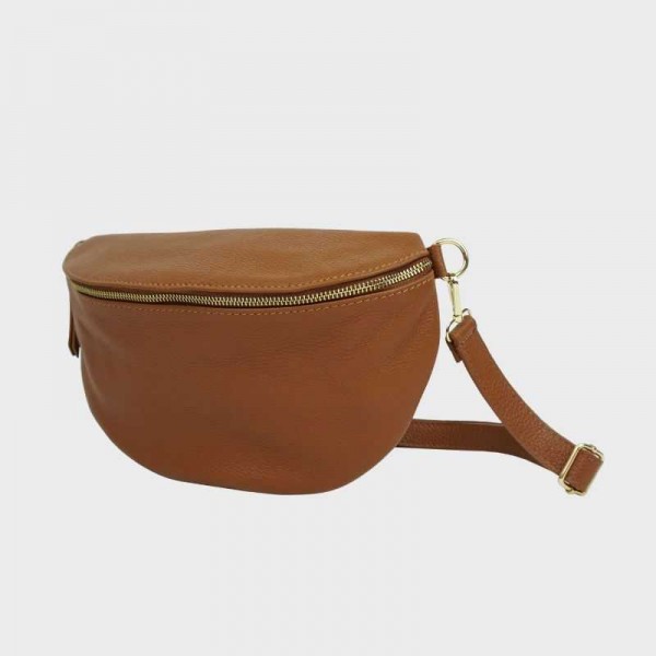 Anais - Grand sac banane en cuir