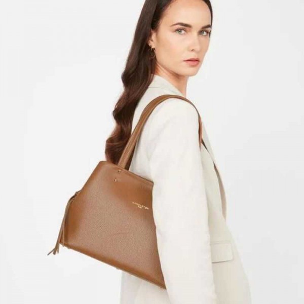 Lancaster - Sac porté épaule en cuir...