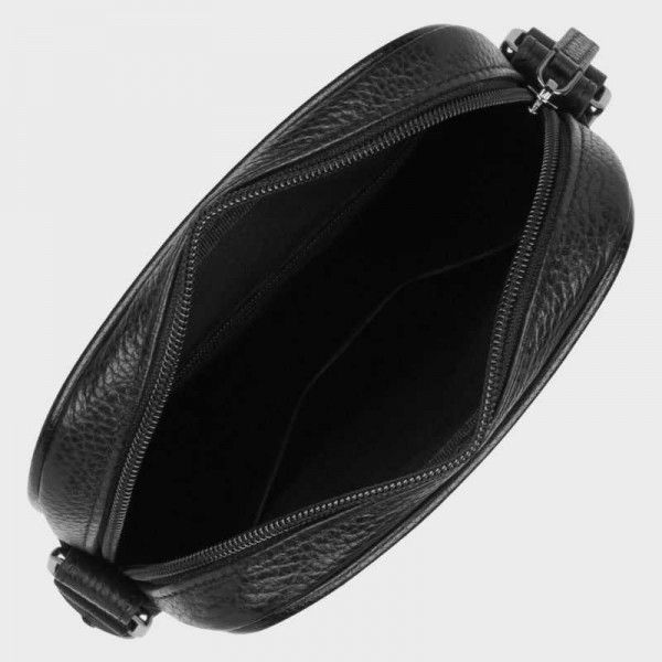 Lancaster - Sacoche en cuir noir... Lancaster - Sacoche en cuir noir...